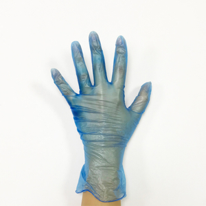 Blue Vinyl Synthetic Powder Free Exam Gloves