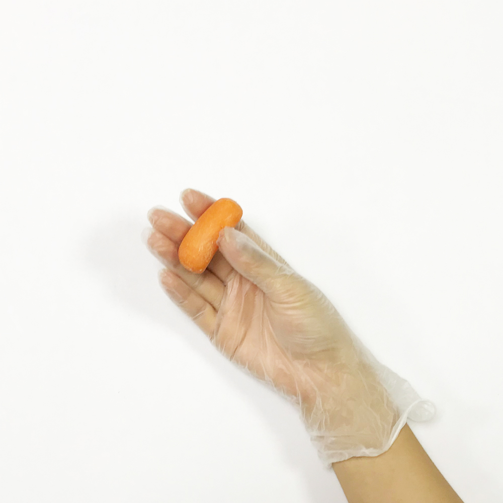 Medium Size Powdered Disposable Vinyl Gloves for Food Preparation