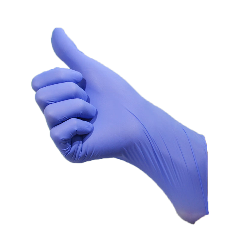 Purple Acid Resistance Disposable Nitirle Work Gloves