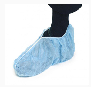 Polypropylene Anti Slip Non Woven Blue Disposable Shoe Covers