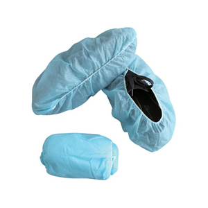 Heavy Duty Anti Skid Disposable Blue Non Woven Shoe Covers