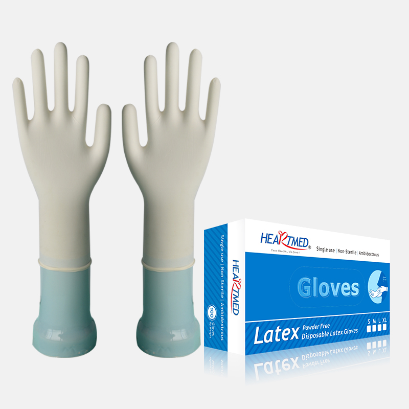 Box of Large Powder Free Disposable Food Safe Latex Gloves