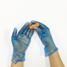 Food Grade Smooth Touch Powder Free Blue Vinyl Gloves