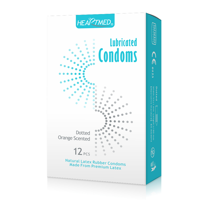 STD barrier trust dotted lubricated latex condoms from China manufacturer Pidegree Medical