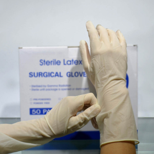 Sterile Pre Powdered Disposable Latex Surgical Gloves