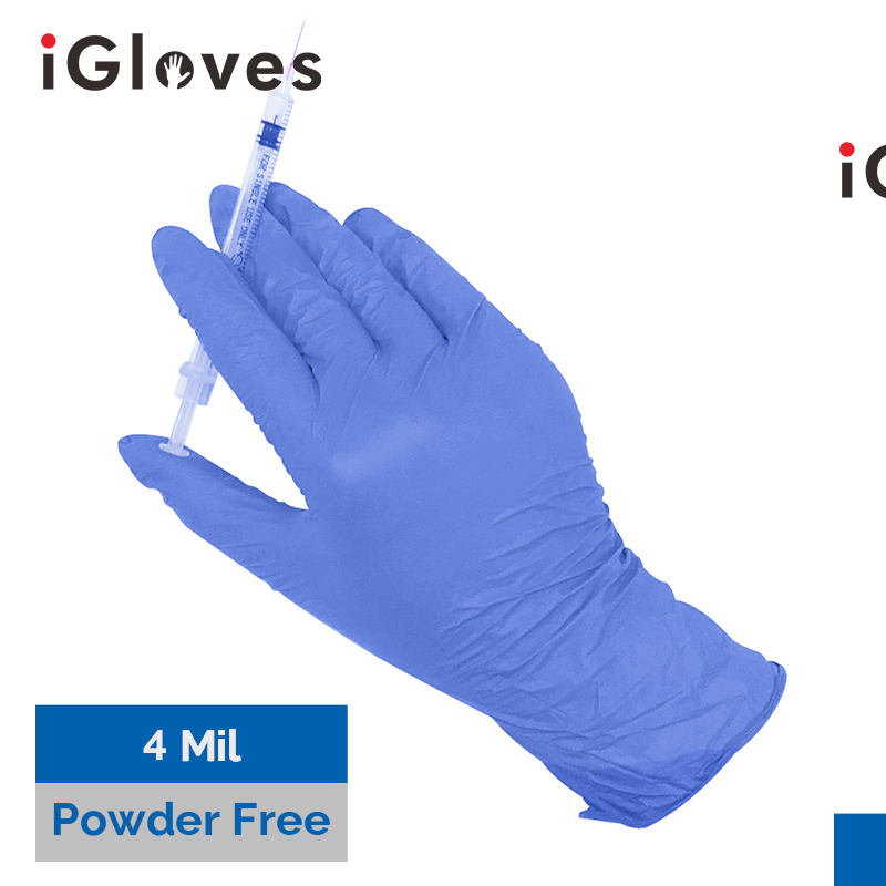 Purple Nitrile Gloves (4 Mil, Powder Free)