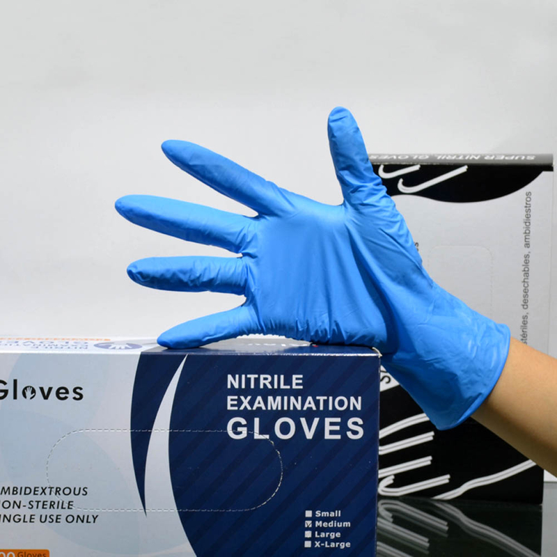 Food Grade Nitrile Gloves 4 Mil, Blue, Powder Free iGloves from