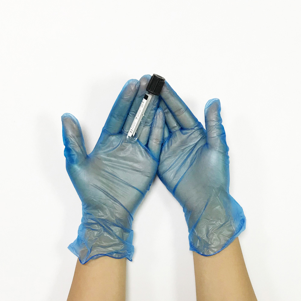 Medical Vinyl Gloves - 5 Mil, Blue, Powder Free