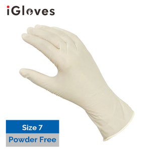 Latex Surgical Gloves (Size 7, Powder Free)