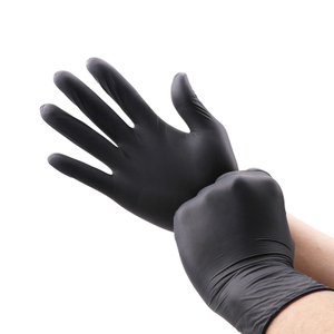 Black Nitrile Gloves (6 Mil, Powder Free)