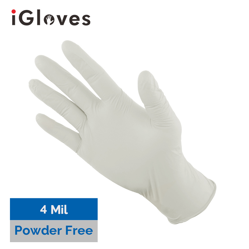 White Nitrile Gloves (4 Mil, Powder Free)