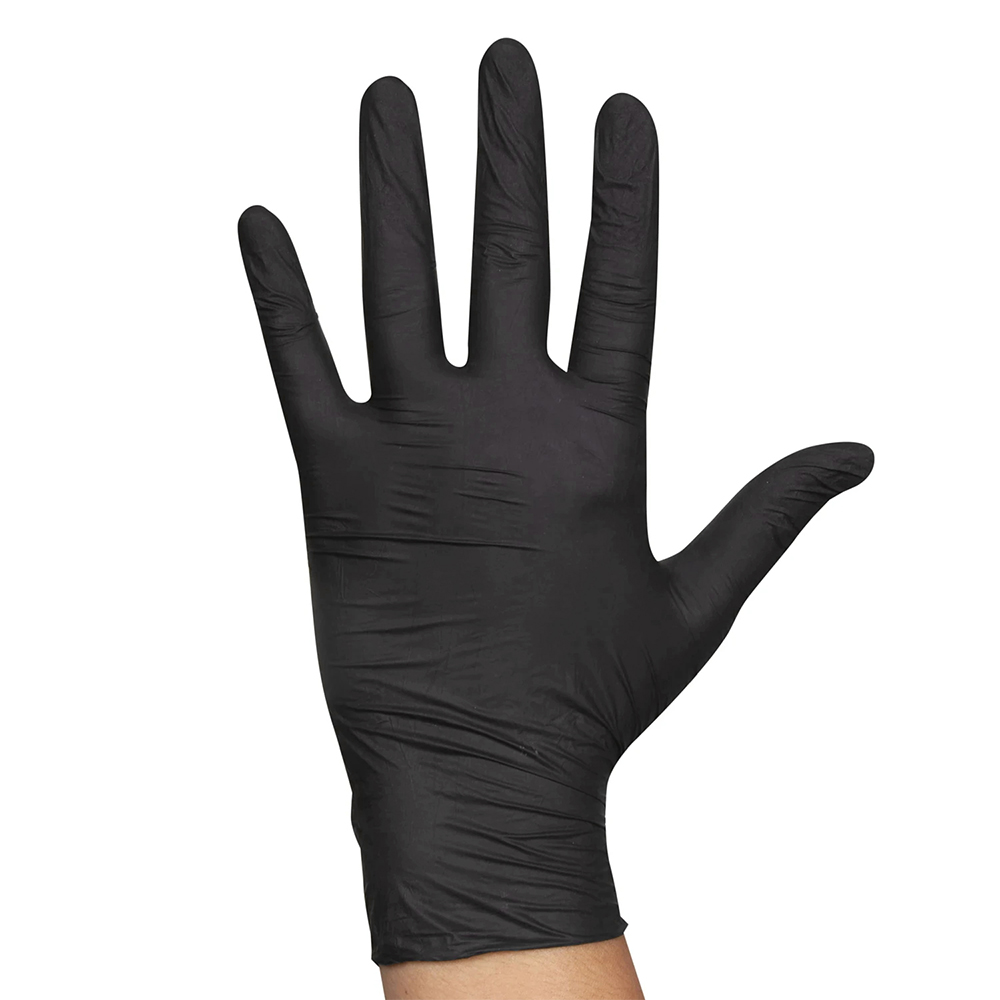 Black Nitrile Gloves (5 Mil, Powder Free)