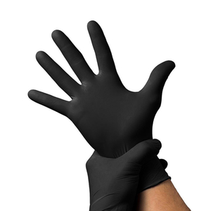 Black Nitrile Gloves (7 Mil, Powder Free)