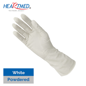 White Latex Surgical Gloves Powdered